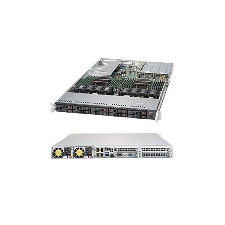 Supermicro SuperServer 1029U-E1CR4 Intel® C621 LGA 3647 (Socket P) Rack (1U) Nero (SYS-1029U-E1CR4)