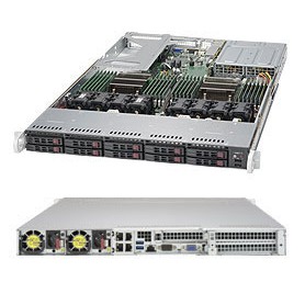 Supermicro SuperServer 1029U-TR4 Intel® C621 LGA 3647 (Socket P) Rack (1U) Nero, Grigio (SYS-1029U-TR4)