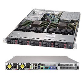 Supermicro SuperServer 1029U-TRTP2 Intel® C621 LGA 3647 (Socket P) Rack (1U) Nero (SYS-1029U-TRTP2)
