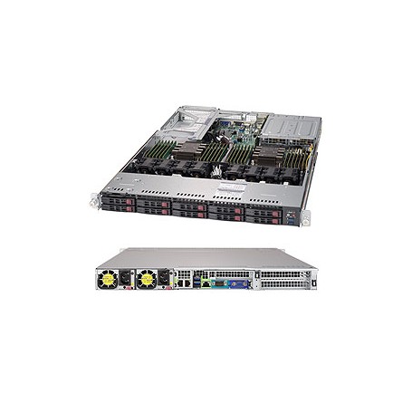 Supermicro SuperServer 1029U-TRT Intel® C621 LGA 3647 (Socket P) Rack (1U) Nero (SYS-1029U-TRT)