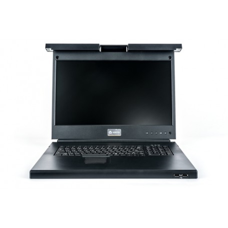 Vertiv Avocent LRA185KMM-214 console a rack 48,3 cm (19") 1366 x 768 Pixel Plastica, Acciaio Nero (LRA185KMM-214)