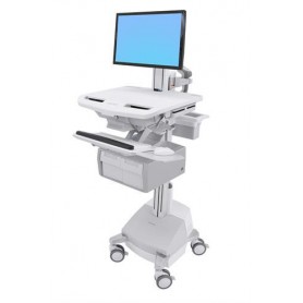 Ergotron StyleView Bianco Pannello piatto Carrello multimediale (SV44-13C1-2)