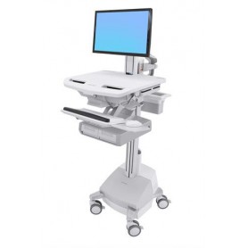 Ergotron StyleView Bianco Pannello piatto Carrello multimediale (SV44-13A1-2)