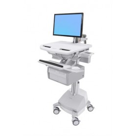 Ergotron StyleView Bianco Pannello piatto Carrello multimediale (SV44-12C1-2)