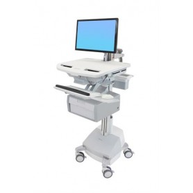 Ergotron StyleView Bianco Pannello piatto Carrello multimediale (SV44-12B1-2)