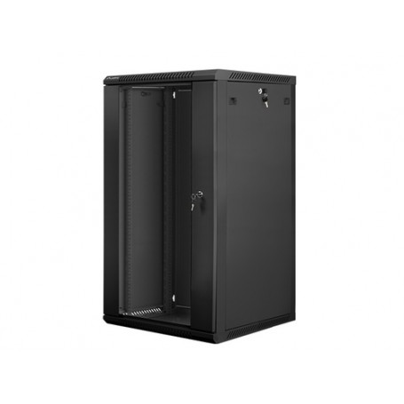 Lanberg WF01-6622-10B rack 22U Da parete Nero (WF01-6622-10B)