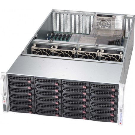 Supermicro CSE-846XE1C-R1K23B computer case Supporto Nero 1200 W (CSE-846XE1C-R1K23B)