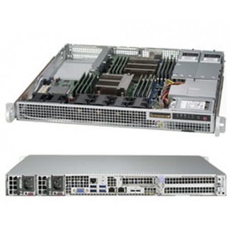 Supermicro 1028R-WMRT Intel® C612 LGA 2011 (Socket R) Rack (1U) Grigio (SYS-1028R-WMRT)