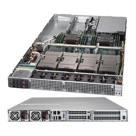 Supermicro SYS-1029GQ-TVRT sistema barebone per server Intel® C621 LGA 3647 (Socket P) Rack (1U) Nero (SYS-1029GQ-TVRT)