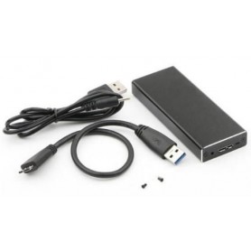 CoreParts MSUB2340 contenitore di unità di archiviazione Box esterno SSD Nero (MSUB2340)