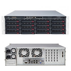 Supermicro SuperServer 6037R-E1R16L Intel® C602J LGA 2011 (Socket R) Armadio (3U) Nero (SSG-6037R-E1R16L)