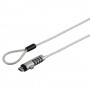 Hama 00054117 cavo di sicurezza Argento, Trasparente 1,8 m (54117)