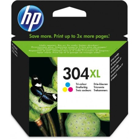 INK HP N9K07AE 304XL CMY CIANO/MAGENTA/GIALLO (N9K07AE)