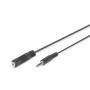 CAVO 3,5MM 2,5MT M/F PROLUNGA BK (AK510200030S)
