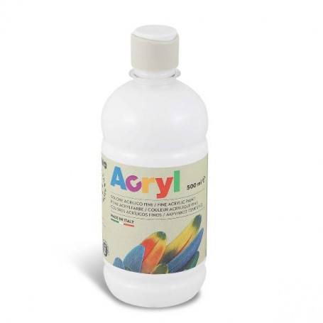 BOTT 500ML TEMP ACRILICA BIANCO (4003TA500100)
