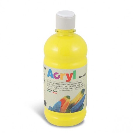 BOTT 500ML TEMP ACRIL GIALLO PRIM (4003TA500201)