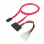 Nilox 0.5m SATA 22 cavo SATA 0,5 m SATA 22-pin SATA 7-pin + Molex (4-pin) Rosso (NX090305108)
