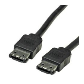 Nilox 0.5m eSATA cavo SATA 0,5 m Nero (NX090305116)