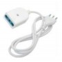 Redline RDL5928 prolunghe e multiple 5 m 1 presa(e) AC Interno Bianco (RDL5928)