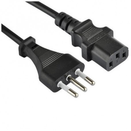 Nilox NX090401102 cavo di alimentazione Nero CEI 23-16 Accoppiatore C13 (NX090401102)