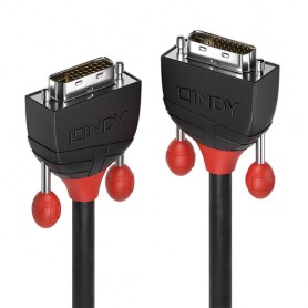 Lindy 36251 cavo DVI 1 m DVI-D Nero, Rosso (36251)