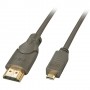 Lindy 41353 cavo HDMI 2 m HDMI tipo A (Standard) HDMI tipo D (Micro) Nero, Oro (41353-LND)