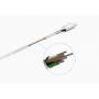 Cygnett Lightning - USB-A 1 m Acciaio inossidabile, Bianco (CY2685PCCAL)