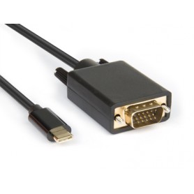 Hamlet XVAUC-VGA20 cavo e adattatore video 2 m USB tipo-C VGA (D-Sub) Nero (XVAUC-VGA20)