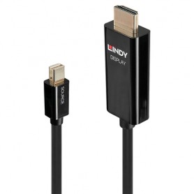 Lindy 40913 cavo e adattatore video 3 m Mini DisplayPort HDMI tipo A (Standard) Nero (40913-LND)