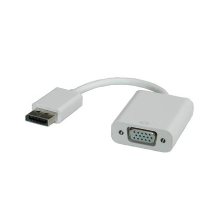 Nilox DisplayPort - VGA M/F 0,1 m VGA (D-Sub) Bianco (NX080200121)