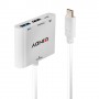 Lindy 43274 hub di interfaccia USB 3.2 Gen 1 (3.1 Gen 1) Type-C Bianco (43274-LND)