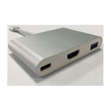 Nilox USB Type-C - HDMI/USB 3.0/USB 2.0 M/F adattatore grafico USB Argento (NX080200126)