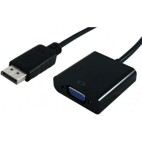ADATTATORE DP-VGA M/F CON CAVO 0,15MT (S3201)