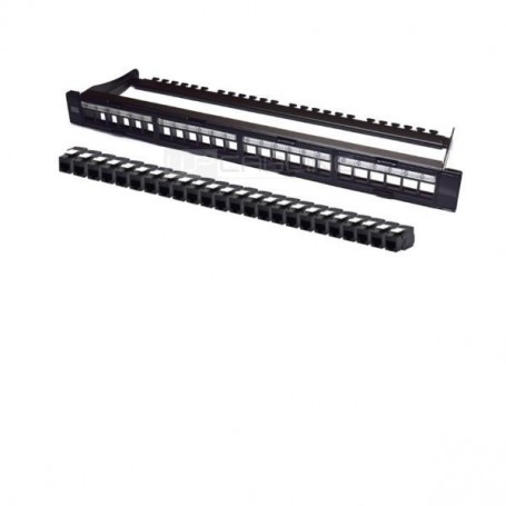 PANN.1U CON 24 RJ45U CAT.6A NERO (WPC-PAN-6AUP-24)