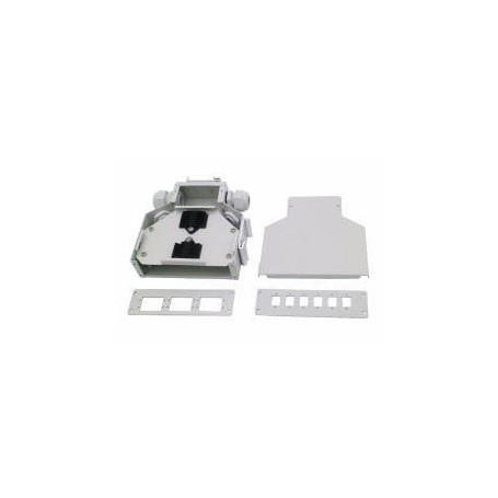 BOX DIN PER 6 LCD/SC O SCD/LCQ BEIG (WPC-FPB-06-G)