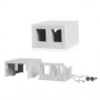 PRESA 2 PORTE SENZA KEYSTONE JACK (WPC-SBX-0102)