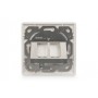 Digitus Scatola di derivazione vuota per modulo Keystone, telaio 80 x 80 mm + piastra centrale 50 x 50 mm (DN-93801-1)