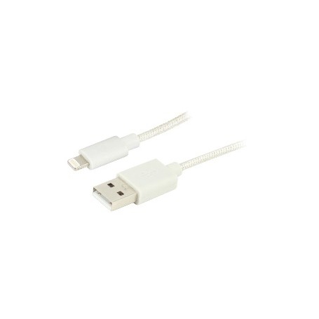 Ewent EW1277 cavo Lightning 1 m Nero, Bianco (WPC-FTH-49LC-1000)
