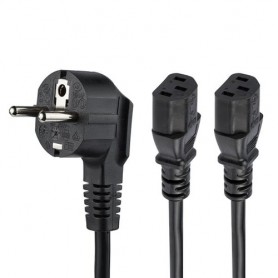 StarTech.com PXT101YEU2M cavo di alimentazione Nero 2 m CEE7/7 2 x Attacco C13 (PXT101YEU2M)