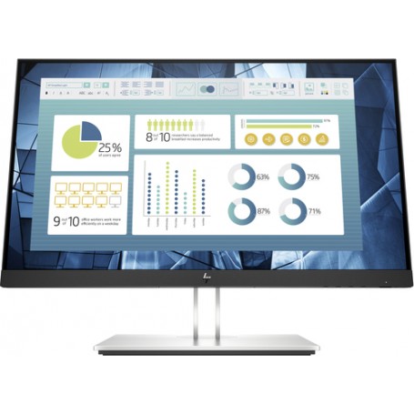 HP E22 G4 54,6 cm (21.5") 1920 x 1080 Pixel Full HD LED Nero, Argento (9VH72AT#ABB)