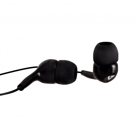 V7 Auricolari stereo, leggeri, isolamento acustico intrauricolare, 3,5 mm, nero (HA105-3EB)