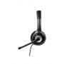 V7 Cuffie USB-C Deluxe con microfono con cancellazione del rumore, regolatore volume, cuffie digitali, laptop, Chromebo (HU530C)