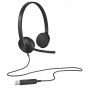 Logitech H340 USB Computer Headset Auricolare Cablato A Padiglione Ufficio USB tipo A Nero (981-000475)