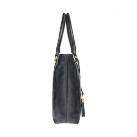 dbramante1928 Sophie Amalienborg 15" Pelle Nero Borsa tote (BG15GTBL0643)