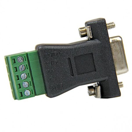 StarTech.com RS422 RS485 Serial DB9 - Terminal Block Adapter Nero (DB92422)