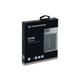 Conceptronic DONN01B hub di interfaccia USB 3.2 Gen 1 (3.1 Gen 1) Type-C 5000 Mbit/s Nero (DONN01B)