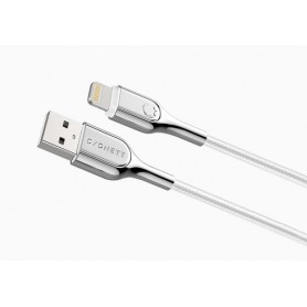 Cygnett Lightning - USB-A 1 m Acciaio inossidabile, Bianco (CY2685PCCAL)