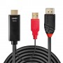 Lindy 41426 cavo e adattatore video 2 m HDMI + USB DisplayPort Nero, Rosso (41426)