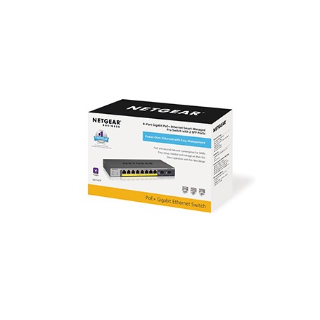 Netgear GS110TP Gestito L2/L3/L4 Gigabit Ethernet (10/100/1000) Supporto Power over Ethernet (PoE) Grigio (GS110TP-300EUS)