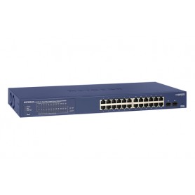 Netgear GS724TP Gestito L2/L3/L4 Gigabit Ethernet (10/100/1000) Supporto Power over Ethernet (PoE) 1U Nero, Gri (GS724TP-200EUS)